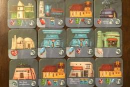 Set of building tiles