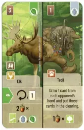 Forest Shuffle: Elk / Troll Promo - obrázek