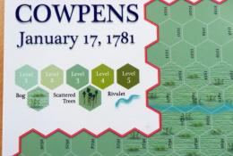 Mapa Cowpens - legenda