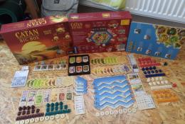 CATAN BB17 2.edice - celkový obsah krabice bez manuálů