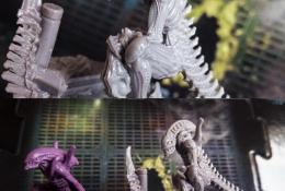 Herní rozšíření — figurky: Alien Evolved W. 2. Velikostní srovnání se základním modelem + detail.