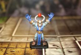 prvy pokus s malovanim figurok -  chaos warlock - 